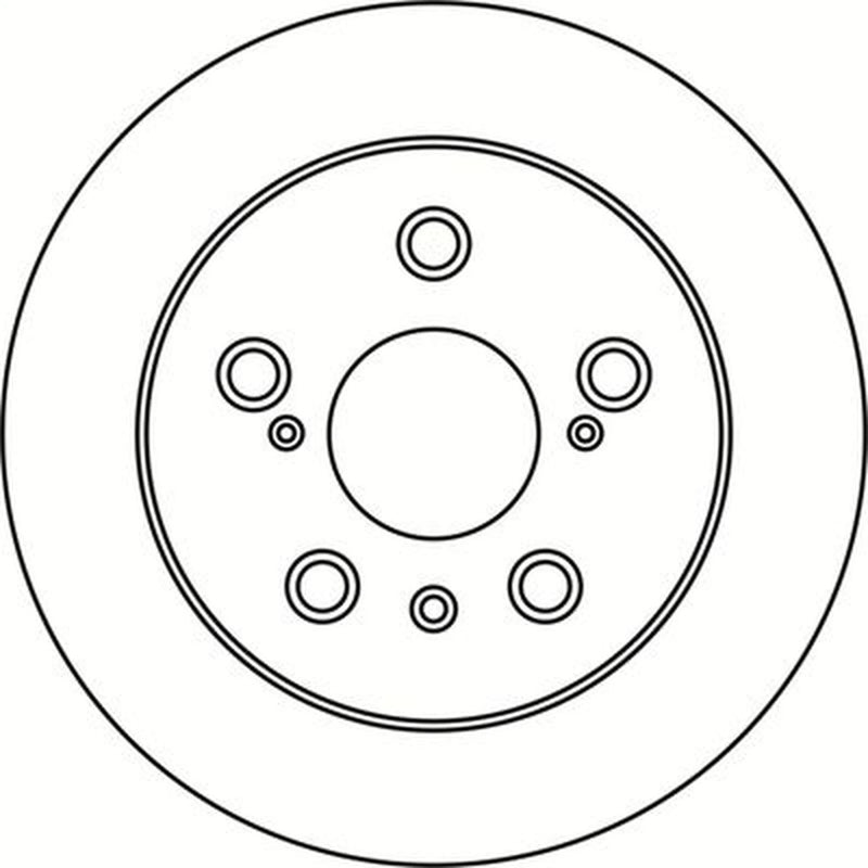 Abtex 2 x Solid Rear Brake Discs BD1670S