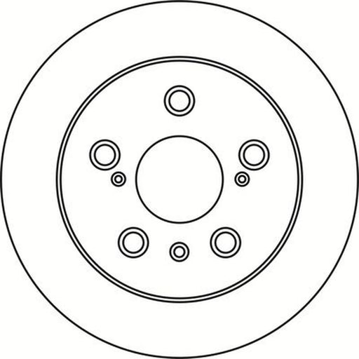 Abtex 2 x Solid Rear Brake Discs BD1670S