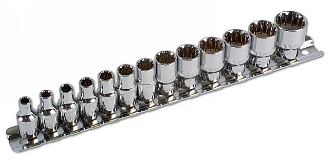 Laser Tools Alldrive Socket Set 1/4"D 13pc - PL