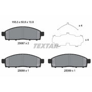 Textar Front Brake Pad Set 2508703