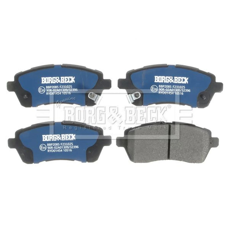 Borg & Beck 4 x Front Brake Pad Set BBP2085