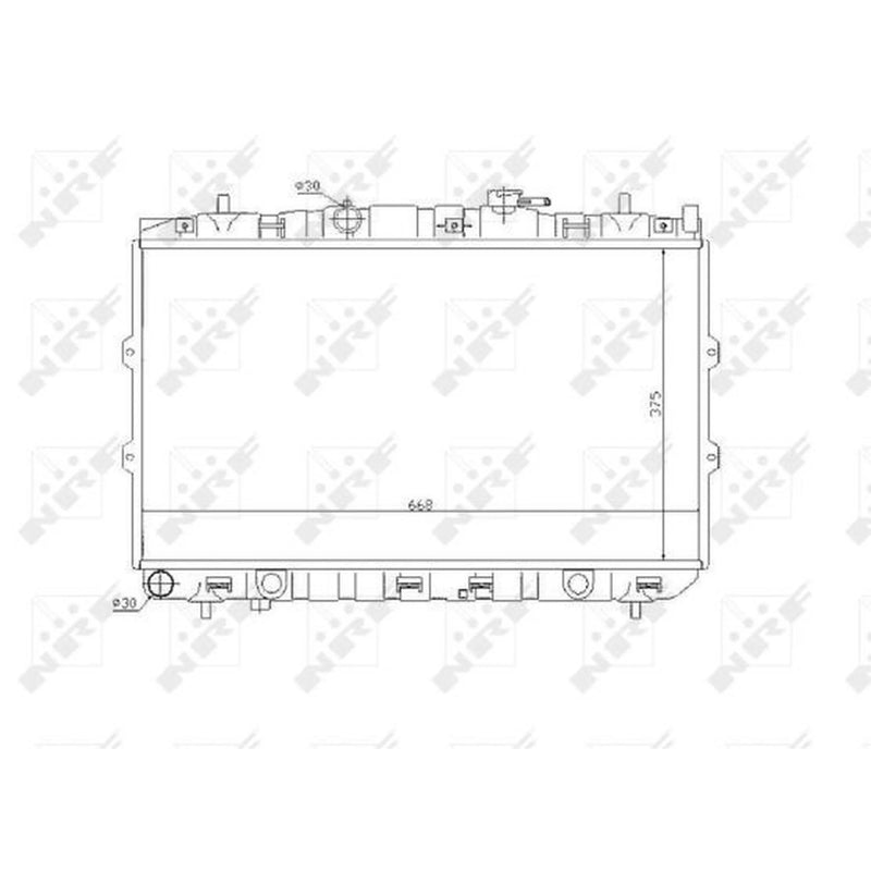 NRF Engine Radiator 53819