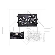 NRF Engine Cooling Fan 47000