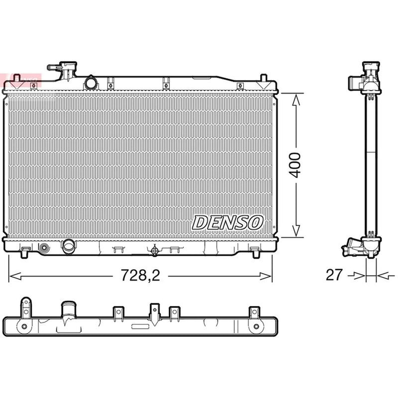 Denso Engine Radiator DRM40050