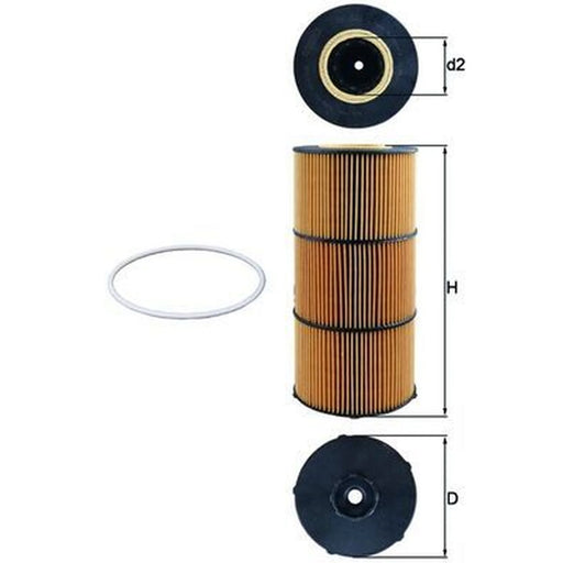 Mahle Engine Oil Filter OX 832D