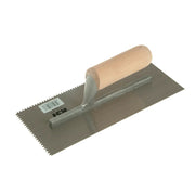 R.S.T. Notched Trowel 5mm V Notches Wooden Handle 11 x 4.1/2in - RTR153DT