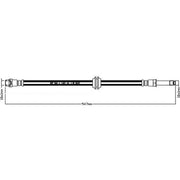 Juratek Brake Hydraulic Hose Line Front JBH1222