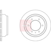 Apec 2 x Vented Rear Brake Discs DSK2016
