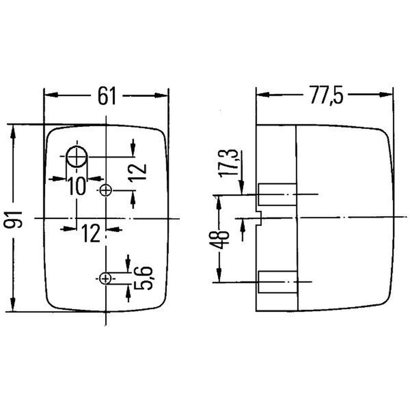 Hella Auxiliary Direction Indicator Lateral Mounting Conne 2BM 002 652-051