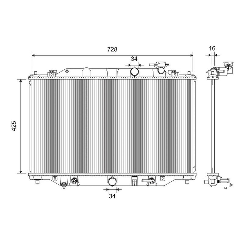 Valeo Engine Radiator 701392
