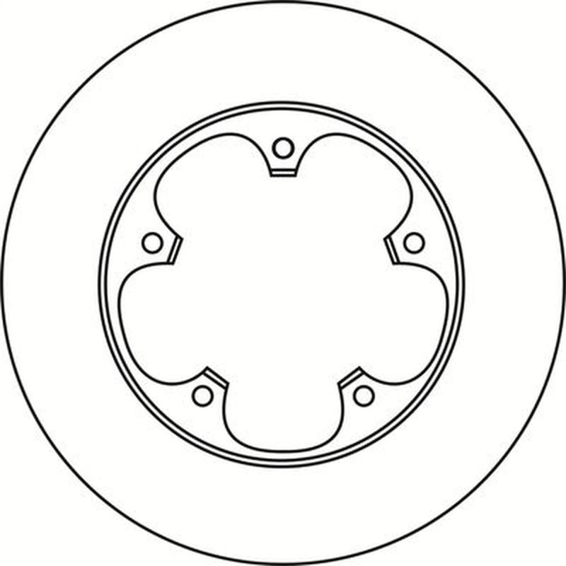 Abtex 2 x Solid Rear Brake Discs BD2000S