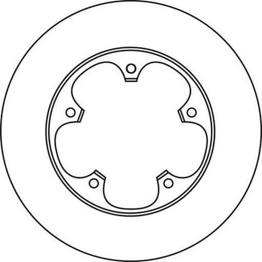 Abtex 2 x Solid Rear Brake Discs BD2000S
