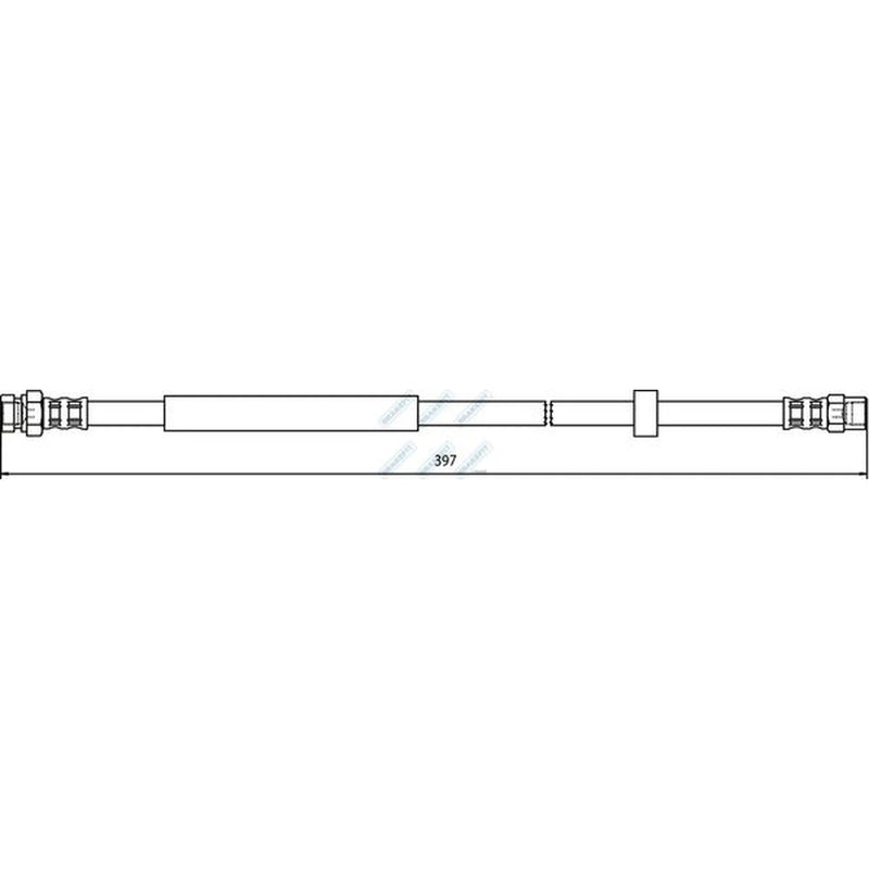 Apec Brake Hydraulic Hose Line Rear BHO4076