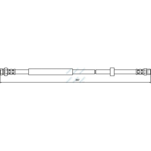 Apec Brake Hydraulic Hose Line Rear BHO4076