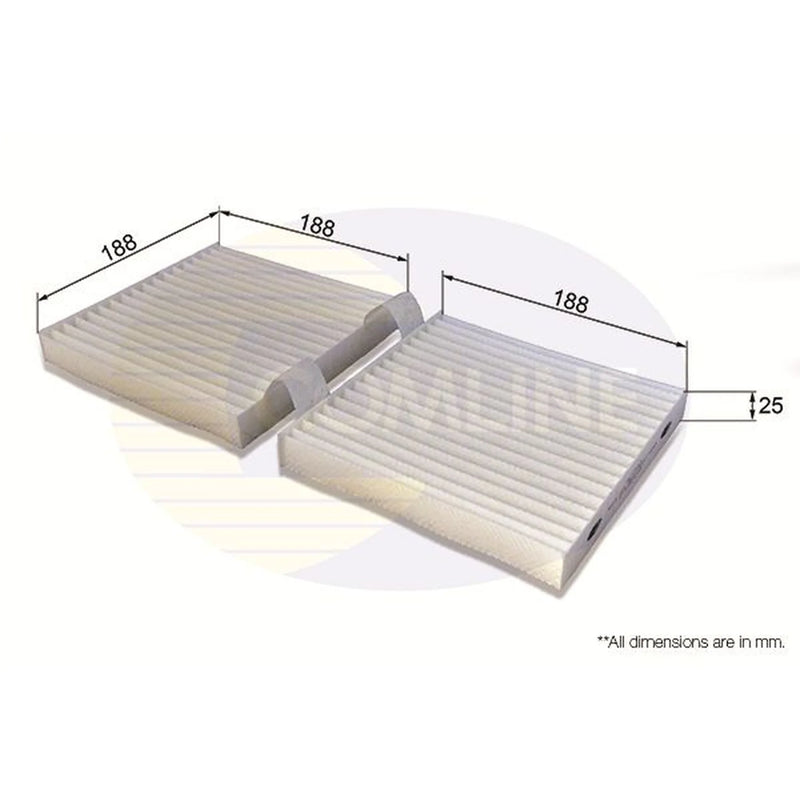 Comline Cabin Air Filter (Pollen Filter) EKF319
