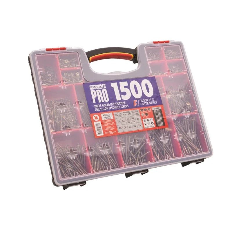 ForgeFix Multi-Purpose Screw Organiser Set, 1500 Piece - OPMPS1500Y