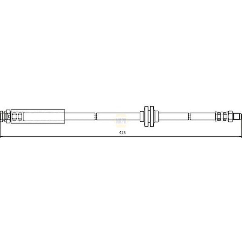 NAPA Brake Hydraulic Hose Line Front NBH1046