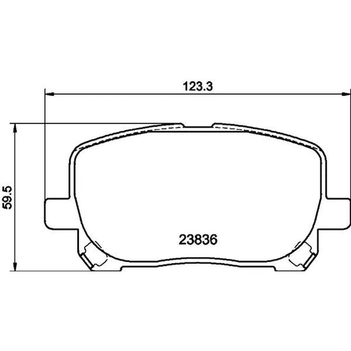 Mintex Front Brake Pad Set MDB2266