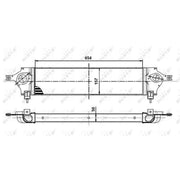 NRF Intercooler (Charge Air Cooler) 30513