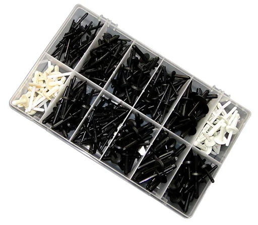 Connect Assorted Plastic Trim Rivets 235pc - CPL