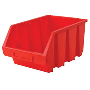 Faithfull Interlocking Storage Bin Size 3 Red 170 x 240 x 126mm - FAITBBIN3