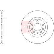 Apec 2 x Vented Front Brake Discs DSK2596