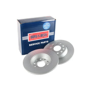 Borg & Beck 2 x Solid Rear Brake Discs BBD5167