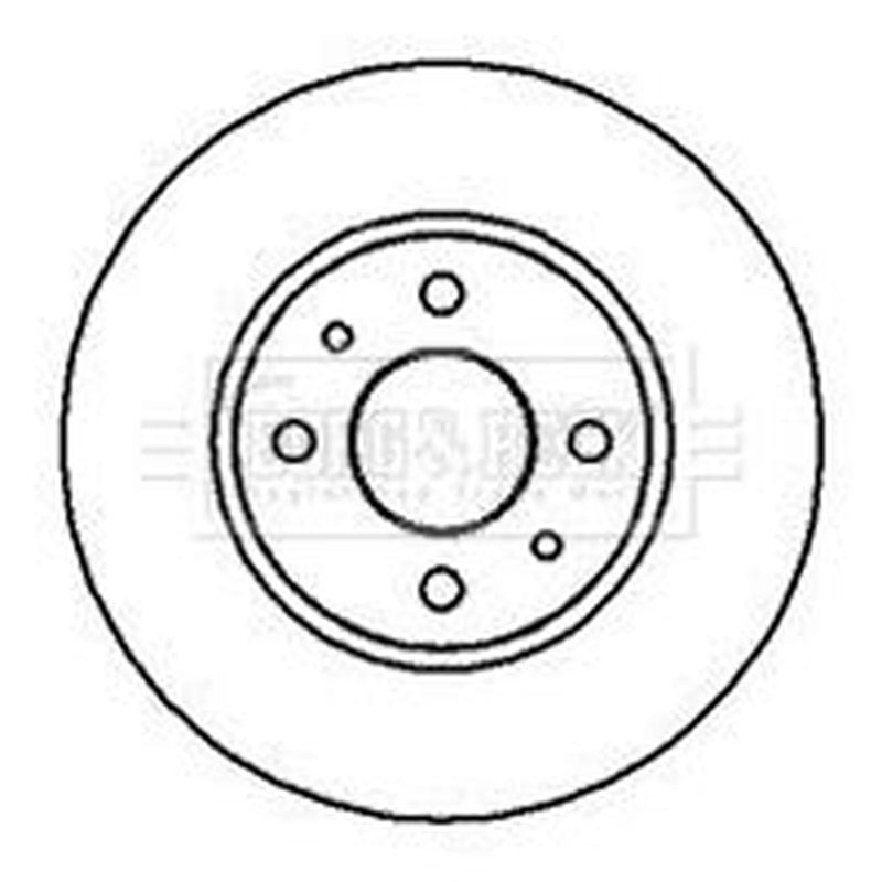 Borg & Beck 2 x Solid Rear Brake Discs BBD4880