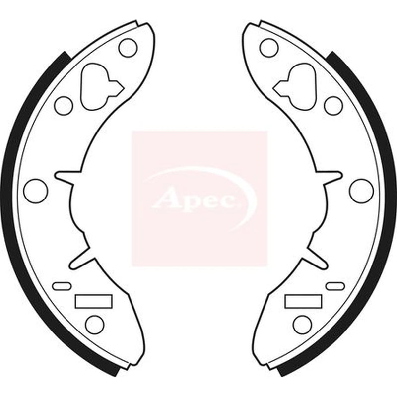 Apec Brake Shoe Set Axle Kit SHU187