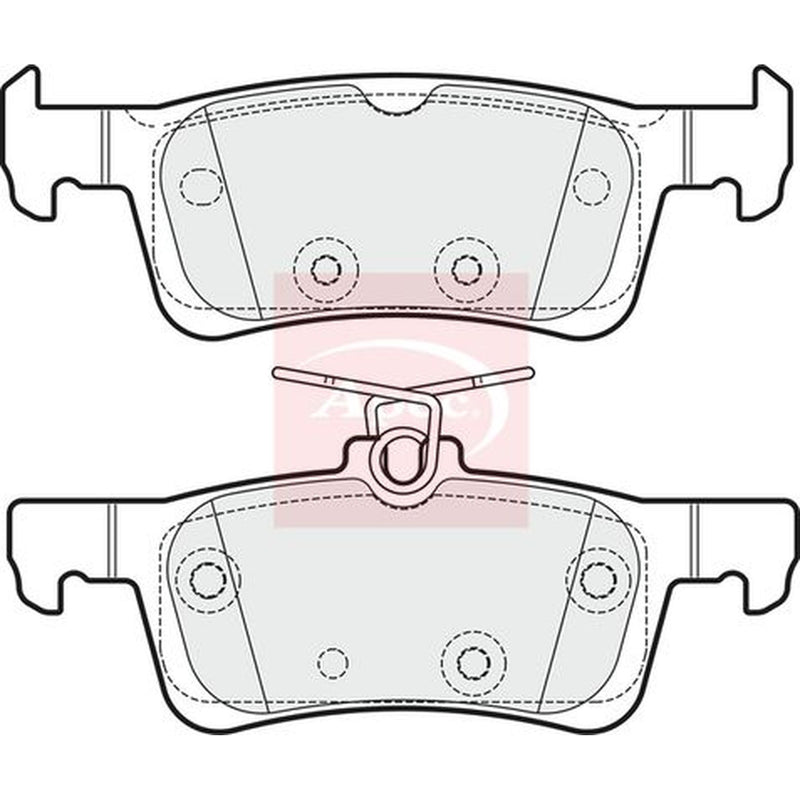 Apec Rear Brake Pad Set PAD1975