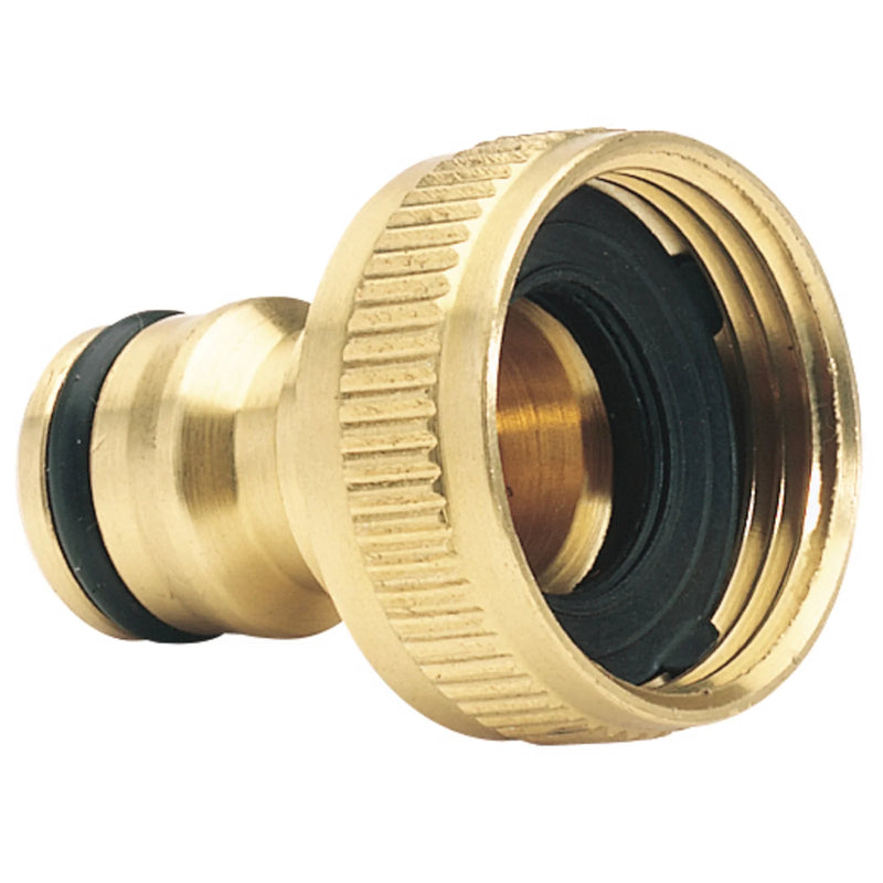 Draper Brass Garden Hose Tap Connector - Multi-Length Variations