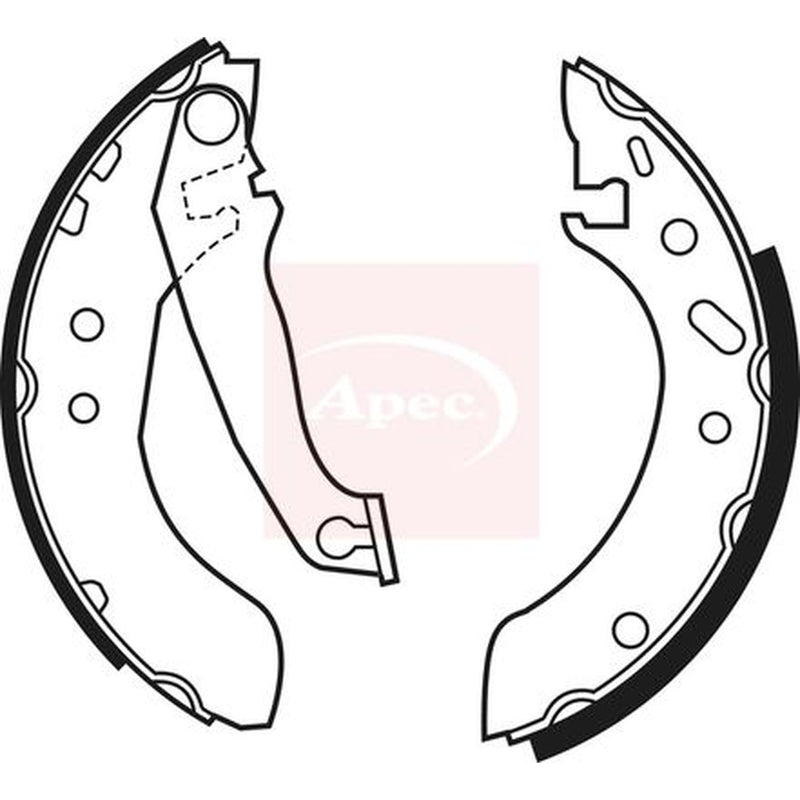 Apec Brake Shoe Set Axle Kit SHU535