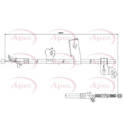 Apec Handbrake Cable Right Rear CAB1444
