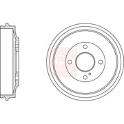 Apec Brake Drum Assembly Rear DRM9202