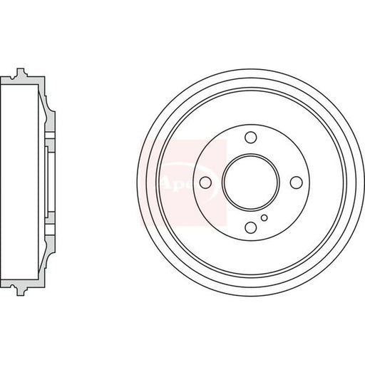 Apec Brake Drum Assembly Rear DRM9202
