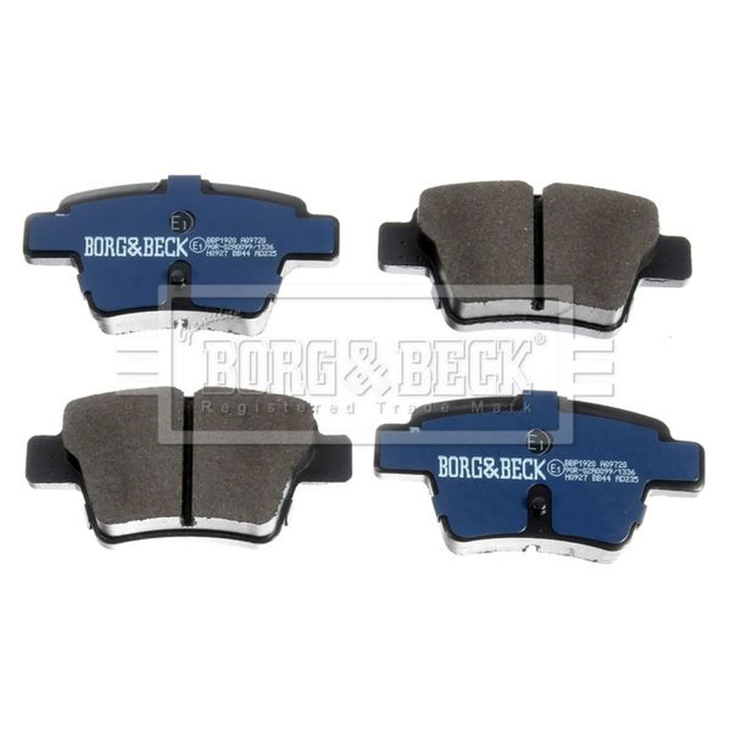 Borg & Beck 4 x Rear Brake Pad Set BBP1920