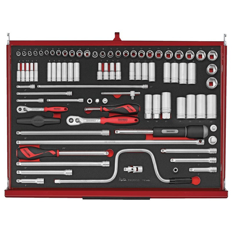 Teng Tools Mobile Tool Kit 278 Pieces Red TKW26R278F