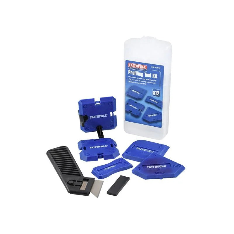 Faithfull Profiling Tool Kit, 12 Piece - FAITLP12