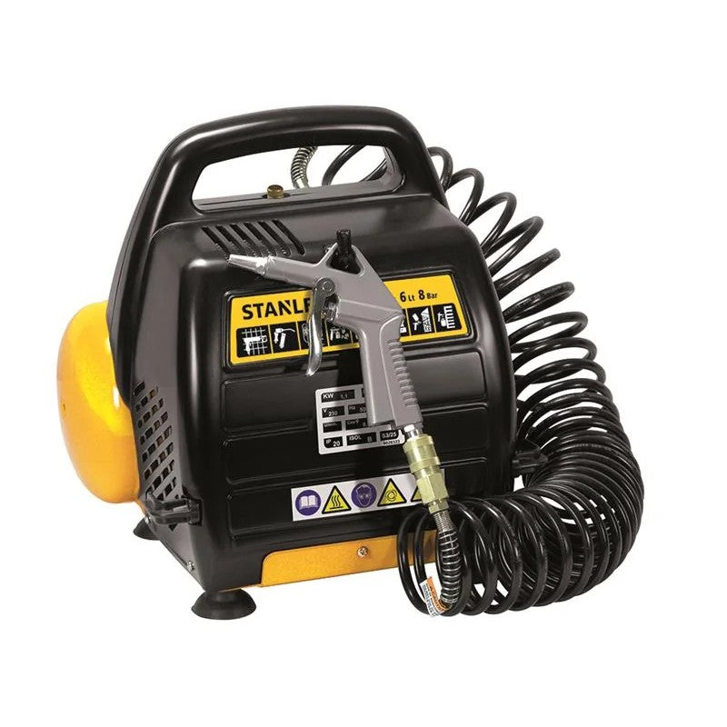 Stanley® Air Compressors DN 200/8/6 Small Compressor 1.5 HP 8 Bar - DN 200/8/6