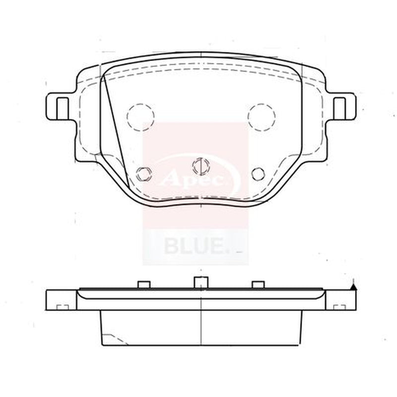 Apec Rear Brake Pad Set PD3953