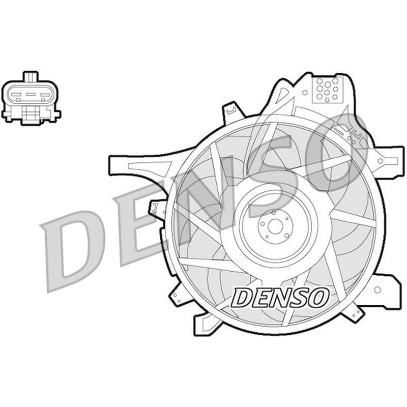 Denso Engine Cooling Fan DER20012
