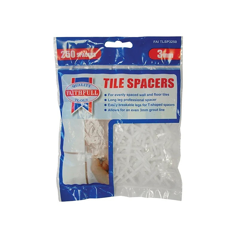 Faithfull Tile Spacer Long Leg (Bag 250) 2-5mm