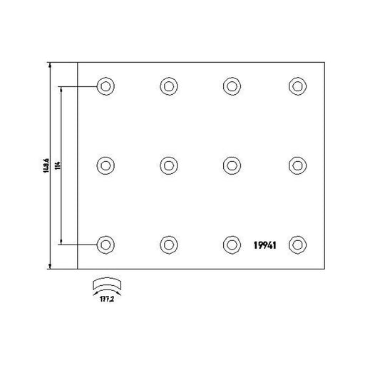 Textar Textar Cv Brake Lining Set 1994102