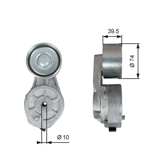 Gates Auxiliary Belt Tensioner T38707