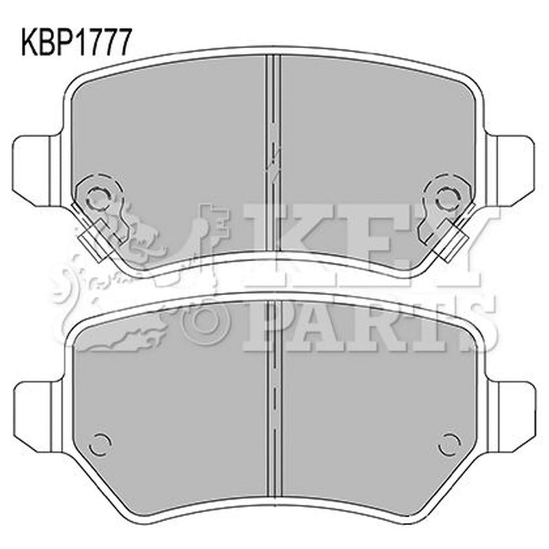 Key Parts 4 x Rear Brake Pad Set KBP1777