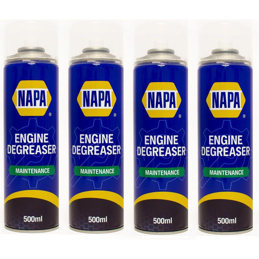 4x NAPA Engine Degreaser Degreasant Spray Cleaner Grease Dirt Remover 500ml Napa  - Town Parts