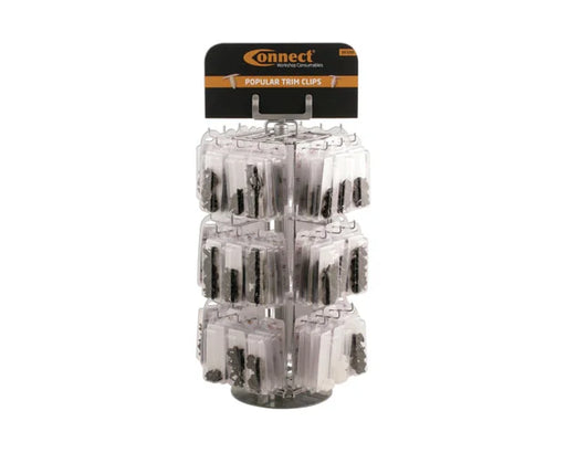 Connect Trim Clip Rack c/w Clam Packs 108pc - CPL