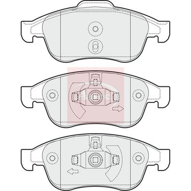 Apec Front Brake Pad Set PAD1669