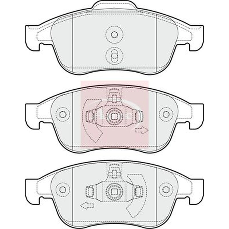 Apec Front Brake Pad Set PAD1669