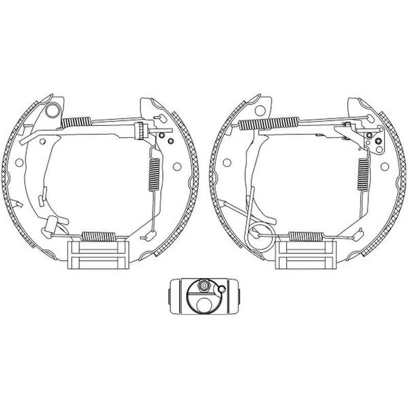 Mintex Brake Shoe Set Axle Kit MSP178
